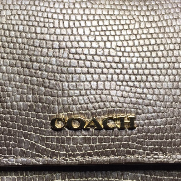 COACH MADISON PINNACLE EMBOSSED LIZARD WALLET - Picture 6 of 7
